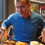 tim ready to eat dinner